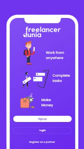 Freelancer Dunia - Earn money from home स्क्रीनशॉट 1