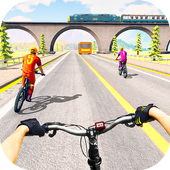 Đua xe đạp cực mạnh 2019: Highway City Rider icon