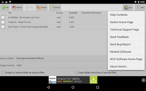 Switch Audio Converter screenshot 3