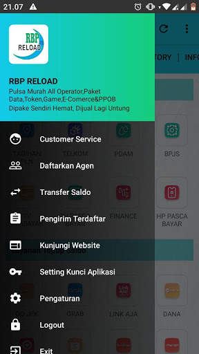 RBP RELOAD : Agen Pulsa & Kuota Murah 1 تصوير الشاشة