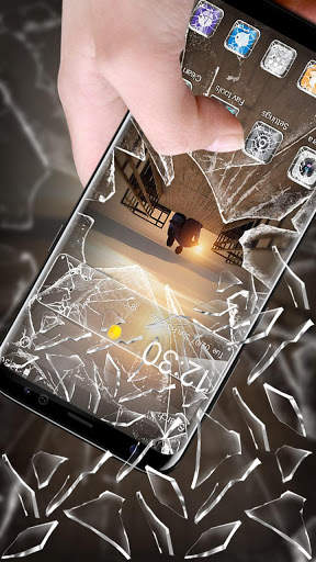 Broken Screen Love Theme screenshot 2