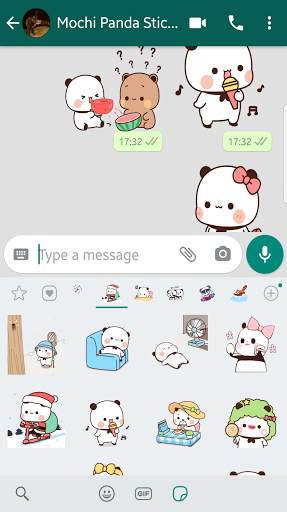Mochi Panda stickers for WhatsApp🐼WAStickerApps screenshot 2