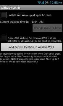 Wifi Wakeup screenshot 1