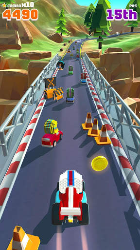 Blocky Racer - Endless Racing screenshot 6