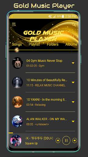 Gold Music Player 1 تصوير الشاشة