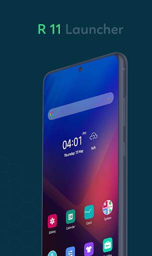 R11 launcher  -Cool R Launcher for android 11 screenshot 1