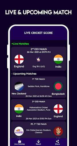 Live Cricket Score, Match Predictions screenshot 2