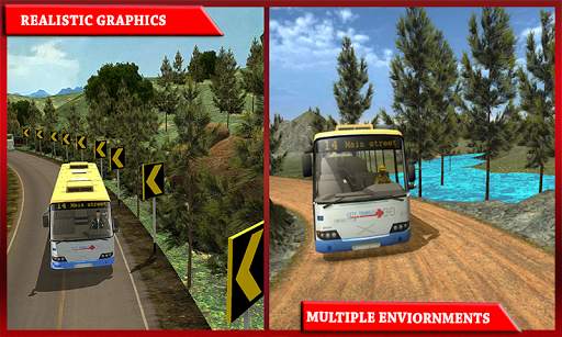 Modern Mountain Bus Driver : Uphill Coach Driving screenshot 3