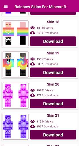 Rainbow skins - for Minecraft Skins screenshot 4
