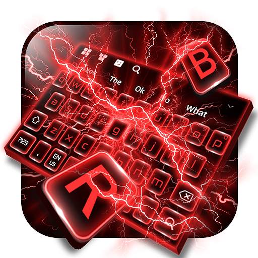 Red Lightning Keyboard 10001001