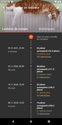 EHW  | Consommation et relevés screenshot 5