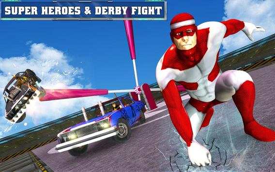 Car Fallout - Super Hero Flat Out Clash screenshot 7