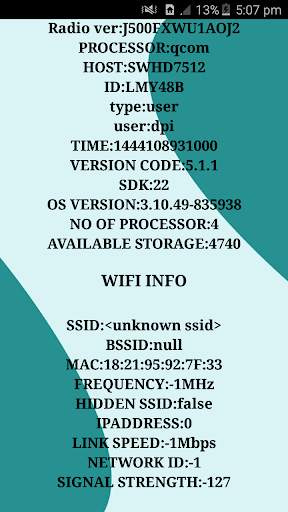 Sysinfo mini स्क्रीनशॉट 2
