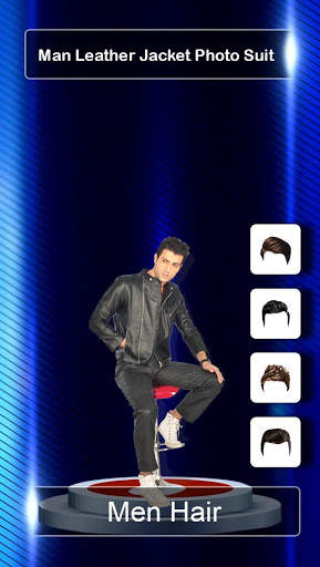 Man Leather jacket Photo Suit : Cut Paste Editor скриншот 5