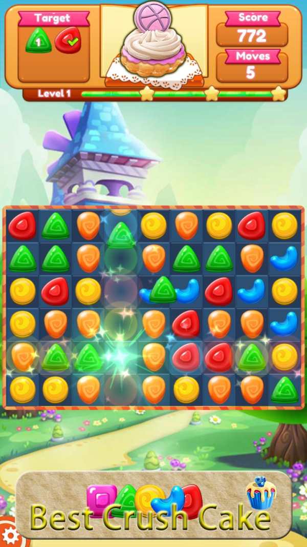 Best Crush Cake: Candy Classic-Match 3 Free Game screenshot 3