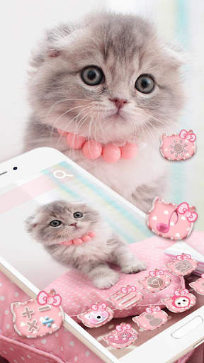 Cute Cat Live Launcher Theme 3 screenshot 2