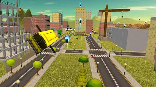 Flying City Bus Simulator 2016 screenshot 7
