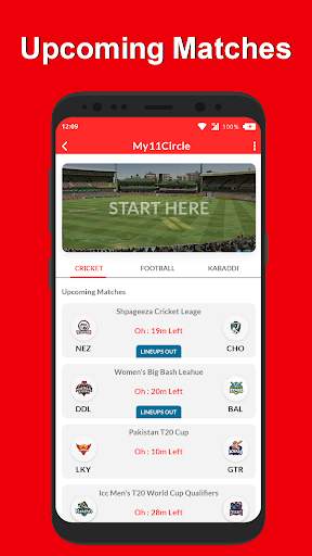 11app - Teams for Dream11, My11circle & Myteam11 screenshot 1