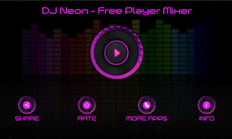 DJ Neon - Free DJ Player Mixer screenshot 1