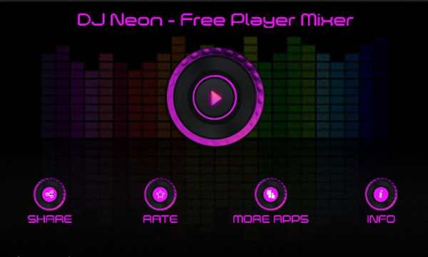 DJ Neon - Free DJ Player Mixer screenshot 1