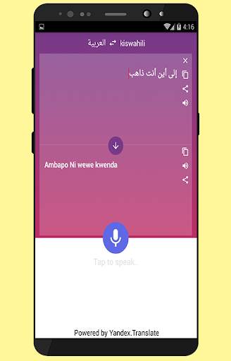Arabic Swahili Translator screenshot 3