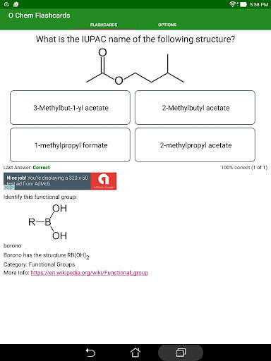 Organic Chemistry Flashcards screenshot 14