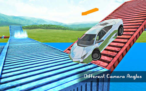 Flying Car Driving - Impossible Stunt Games screenshot 7