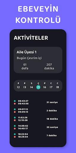Aileler için Çevrimiçi ve Son Görülme Takip - WOLT screenshot 2
