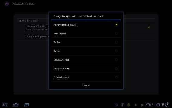 PowerAMP Status Bar Controller screenshot 2