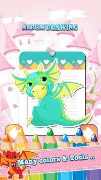 Dragon Drawing Coloring Book скриншот 2