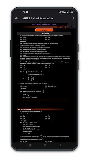 NEET Solved Papers Offline screenshot 7