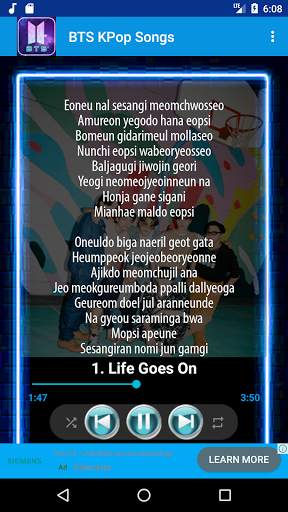 BTS Songs Offline 2021 Full Lyrics screenshot 5