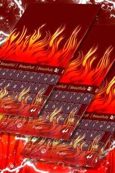 Firey Keyboard Theme screenshot 1