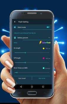 Color Flashlight Call and SMS! screenshot 3