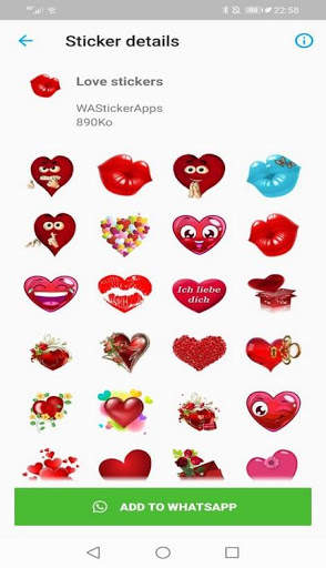 Heart Stickers For WhatsApp screenshot 2