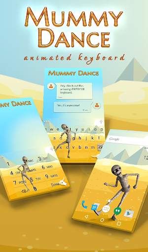 Mummy Dance Keyboard Theme HD स्क्रीनशॉट 1