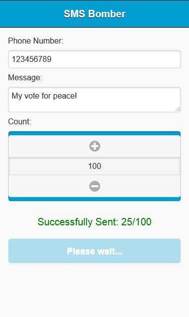 SMS Bomber screenshot 1