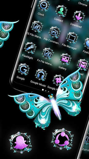 Butterfly Glitter Launcher Themes screenshot 2