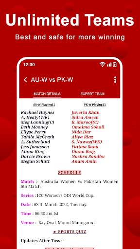 11- Fantasy Cricket Prediction screenshot 5
