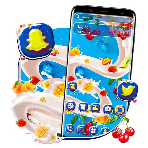 Milky Fruit Theme Launcher 1.0