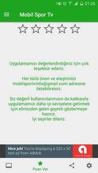 Mobil Spor Tv İzle screenshot 4