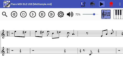 Piano MIDI Bluetooth USB screenshot 5