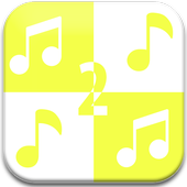 Yellow piano tiles 2 icon