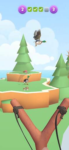 Sling Birds 3D Hunting Game स्क्रीनशॉट 3