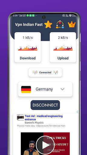 VPN Indian Fast 200 Country Free Made in India screenshot 2