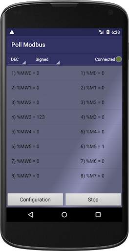 Poll Modbus screenshot 1