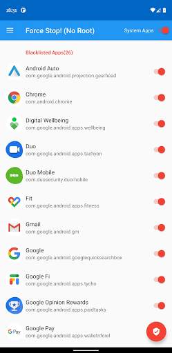 Force Stop! (No Root) screenshot 1