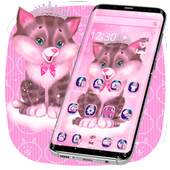 Pink Sweet Lovely Cat Theme 1.1.2