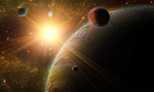 Solar System 3D Wallpaper HD screenshot 2