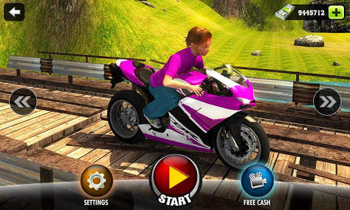 Kids Downhill Mountain Motorbi screenshot 2